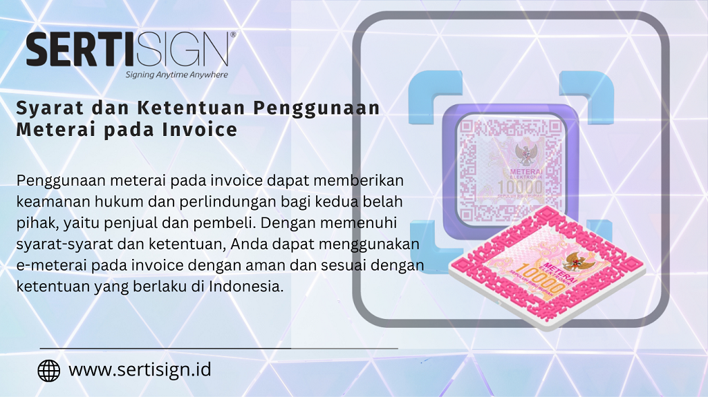 Syarat dan Ketentuan Penggunaan Meterai pada Invoice